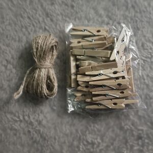 Twine & Mini Clothespins